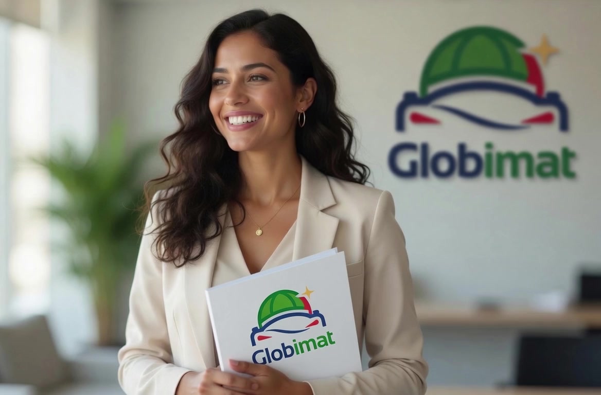 Conseillère Globimat souriante — relation client